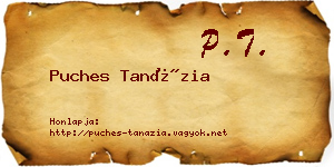 Puches Tanázia névjegykártya